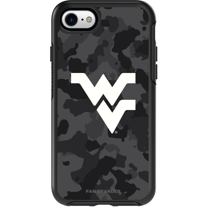 OtterBox Black Phone case with West Virginia Mountaineers Urban Camo Background