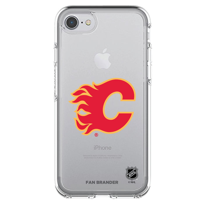 OtterBox Clear Symmetry Phone case with Calgary Flames Primary Logo