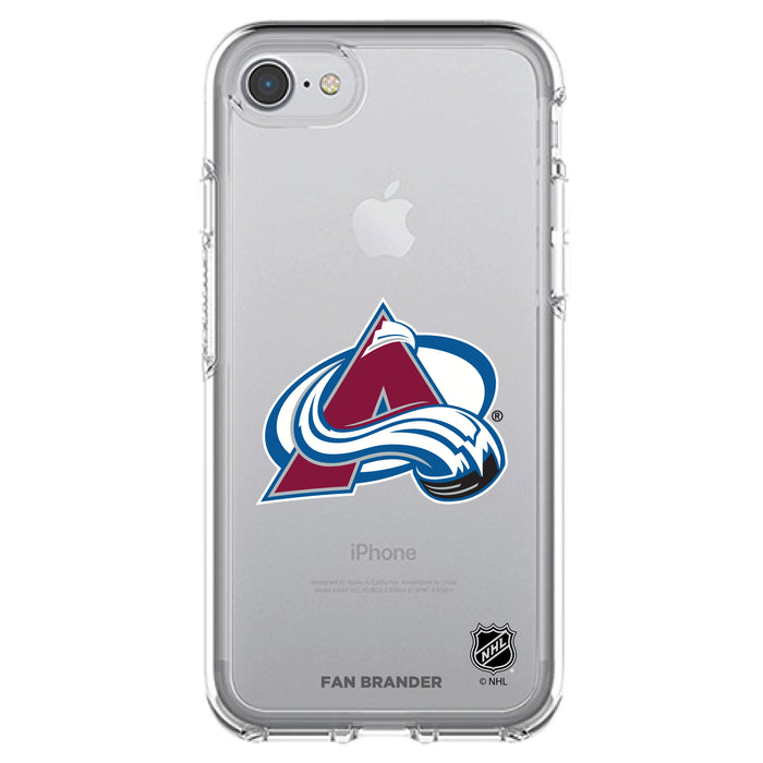 OtterBox Clear Symmetry Phone case with Colorado Avalanche Primary Logo