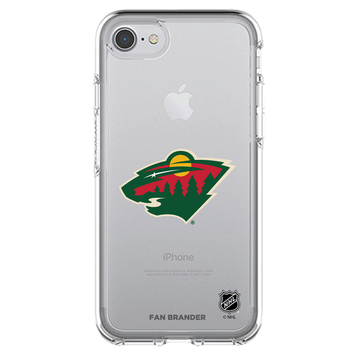 OtterBox Clear Symmetry Phone case with Minnesota Wild Primary Logo