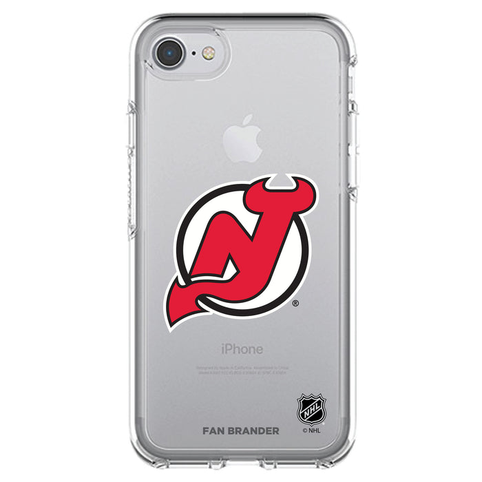 OtterBox Clear Symmetry Phone case with New Jersey Devils Primary Logo