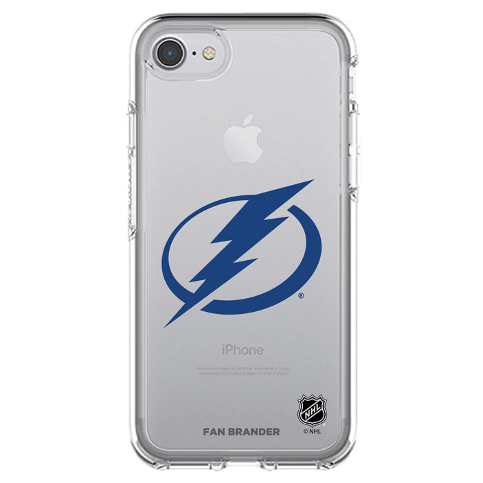 OtterBox Clear Symmetry Phone case with Tampa Bay Lightning Primary Logo