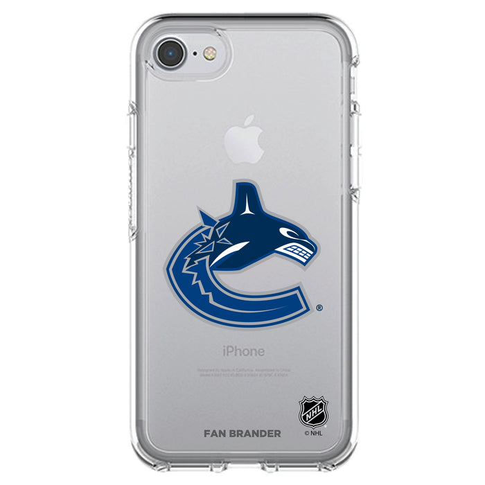 OtterBox Clear Symmetry Phone case with Vancouver Canucks Primary Logo