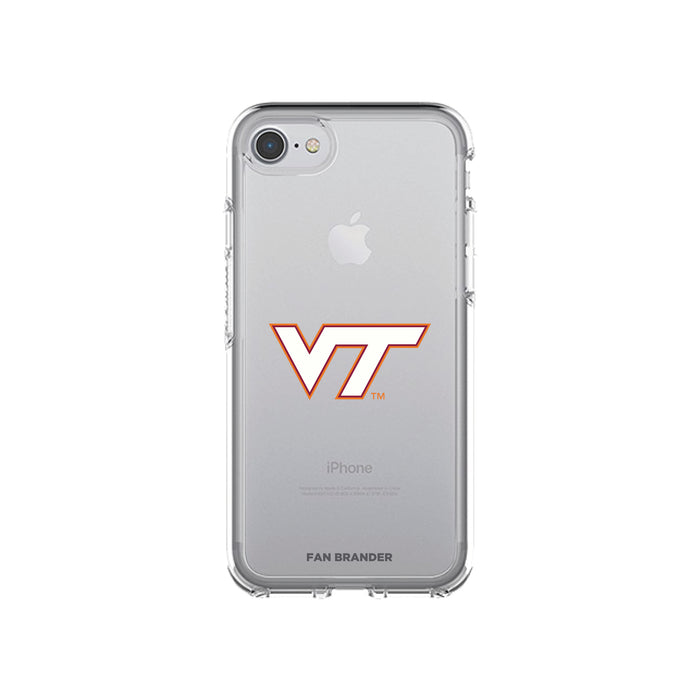 OtterBox clear Phone case with Virginia Tech Hokies Primary Logo
