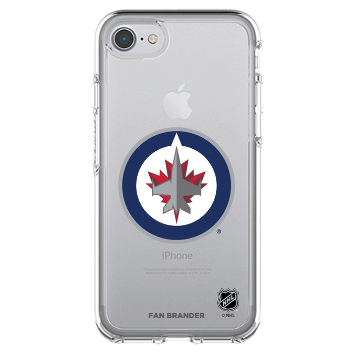 OtterBox Clear Symmetry Phone case with Winnipeg Jets Primary Logo
