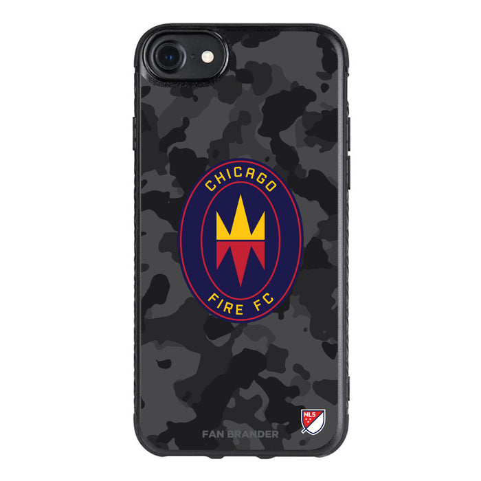 Fan Brander Black Slim Phone case with Chicago Fire Urban Camo design