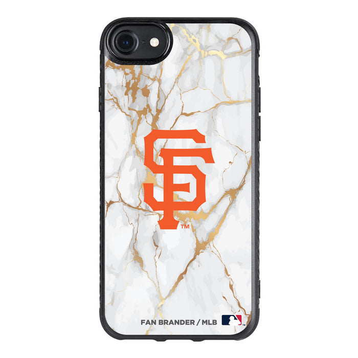Fan Brander Black Slim Phone case with San Francisco Giants White Marble design