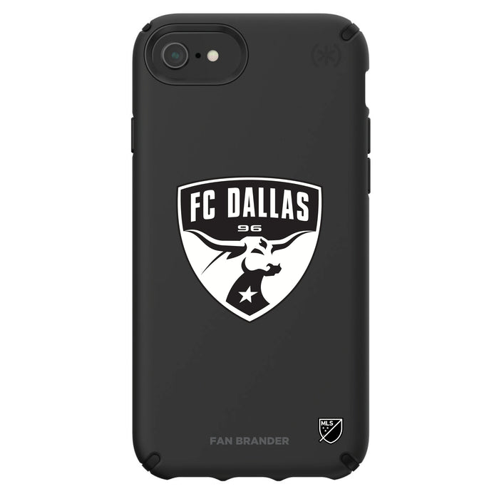 Speck Black Presidio Series Phone case with FC Dallas Primary Logo in Black and White