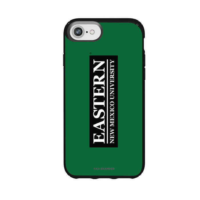 Speck Black Presidio Series Phone case with Eastern New Mexico Greyhounds Wordmark Design