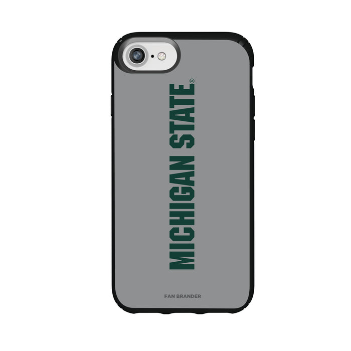 Speck Black Presidio Series Phone case with Michigan State Spartans Wordmark Design