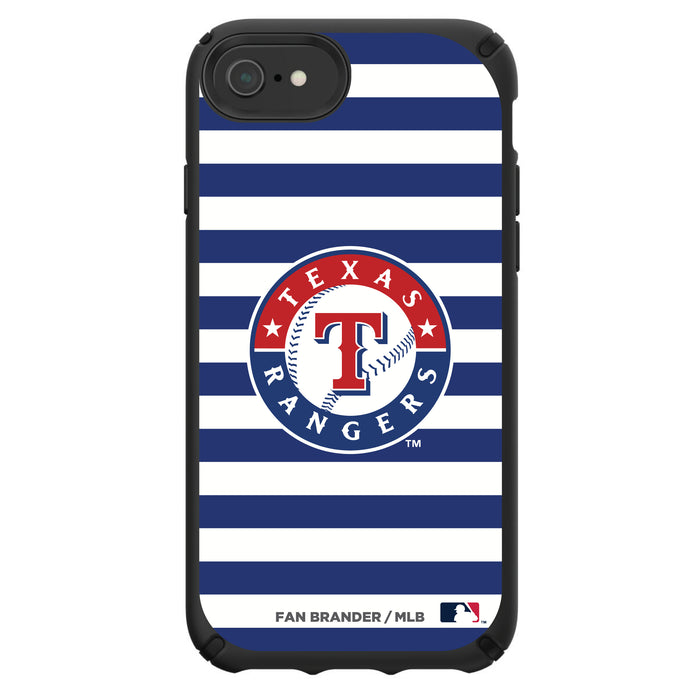 Speck Black Presidio Series Phone case with Texas Rangers Striped Design