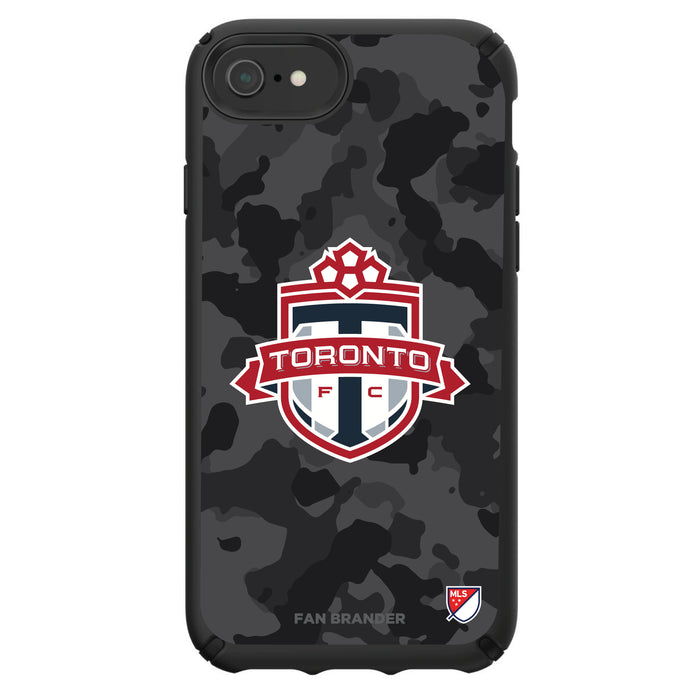 Speck Black Presidio Series Phone case with Toronto FC Urban Camo Background