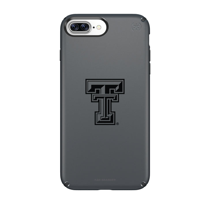 Speck Black Presidio Series Phone case with Texas Tech Red Raiders Primary Logo in Black