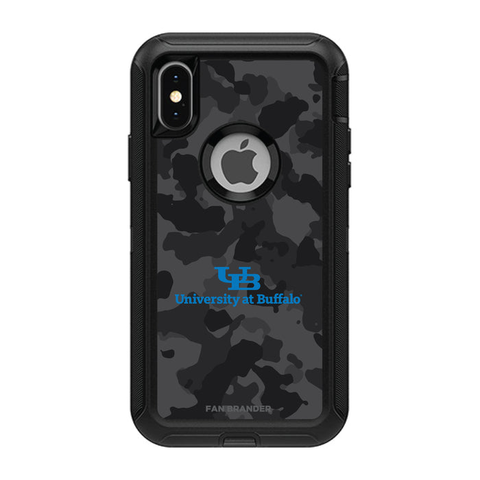 OtterBox Black Phone case with Buffalo Bulls Urban Camo Background