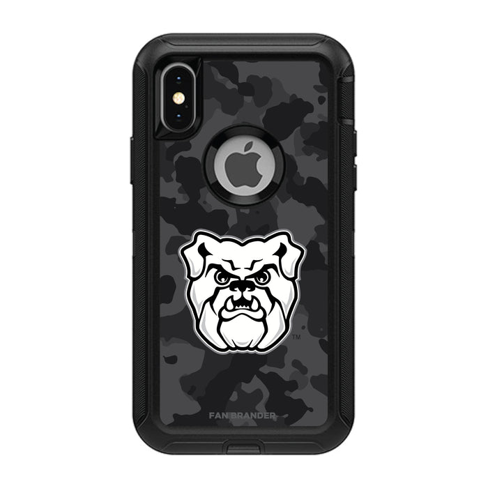 OtterBox Black Phone case with Butler Bulldogs Urban Camo Background