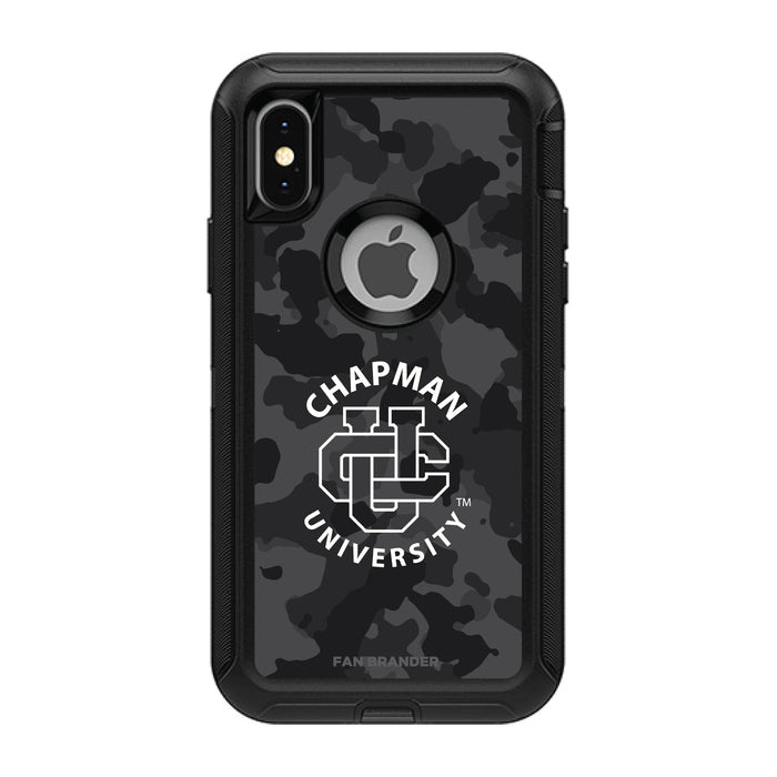 OtterBox Black Phone case with Chapman Univ Panthers Urban Camo Background