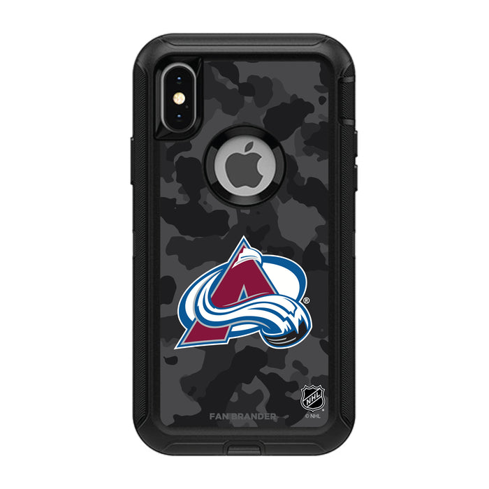 OtterBox Black Phone case with Colorado Avalanche Urban Camo design