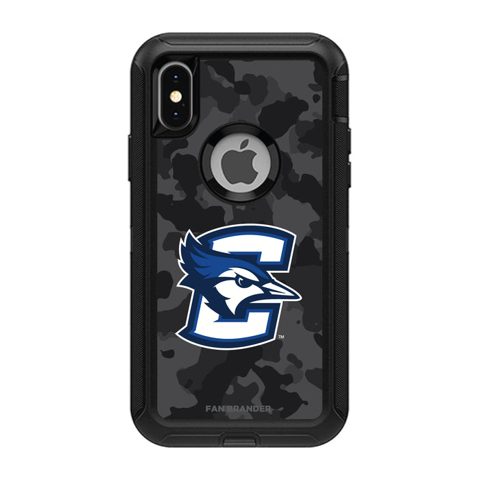 OtterBox Black Phone case with Creighton University Bluejays Urban Camo Background