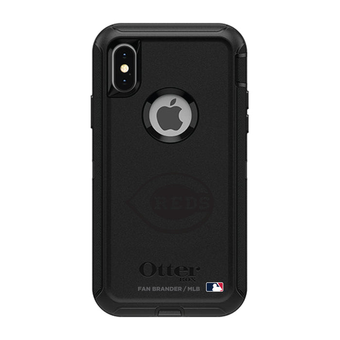 OtterBox Black Phone case with Cincinnati Reds Primary Logo in Black