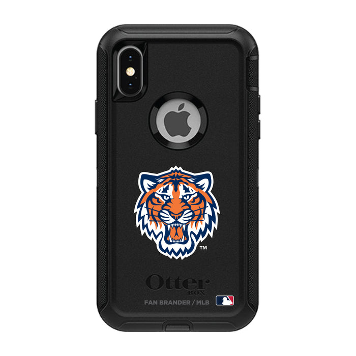 OtterBox Black Phone case with Detroit Tigers Secondary Logo