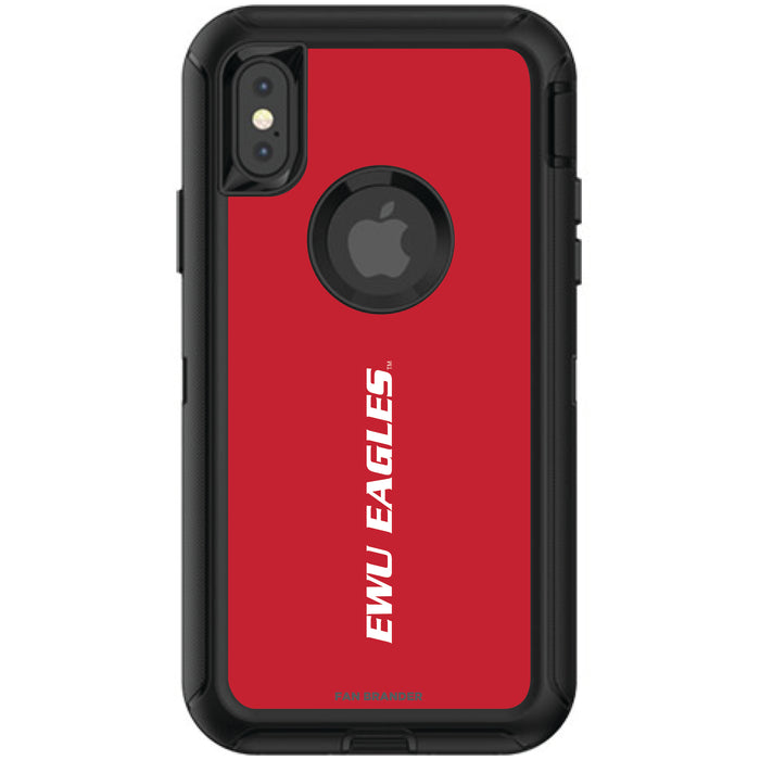 OtterBox Black Phone case with Eastern Washington Eagles Wordmark Design