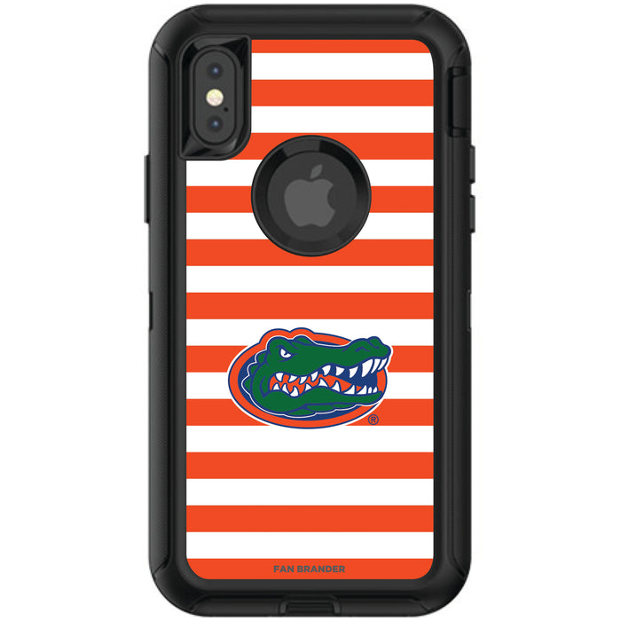 OtterBox Black Phone case with Florida Gators Tide Primary Logo and Striped Design