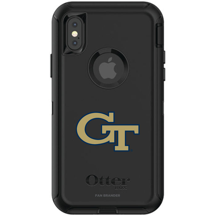 OtterBox Black Phone case with Georgia Tech Yellow Jackets Primary Logo