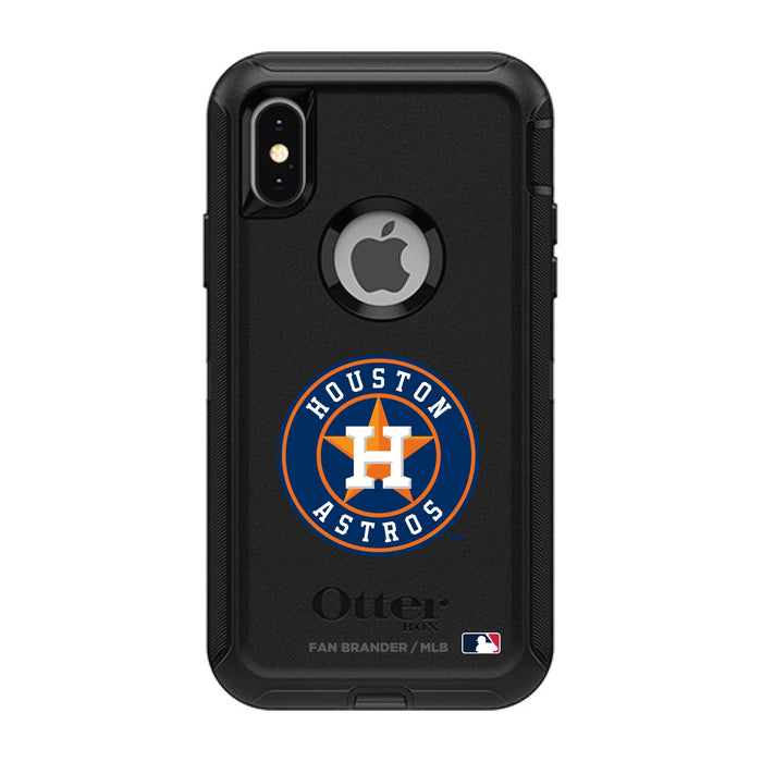 OtterBox Black Phone case with Houston Astros Secondary Logo