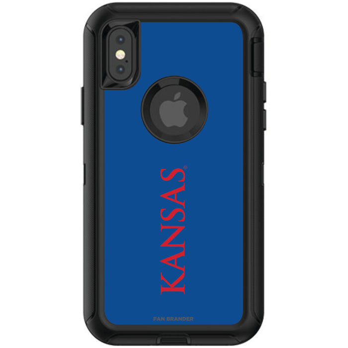 OtterBox Black Phone case with Kansas Jayhawks Wordmark Design