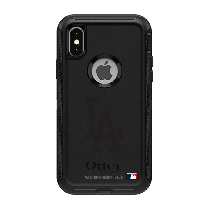 OtterBox Black Phone case with Los Angeles Dodgers Primary Logo in Black