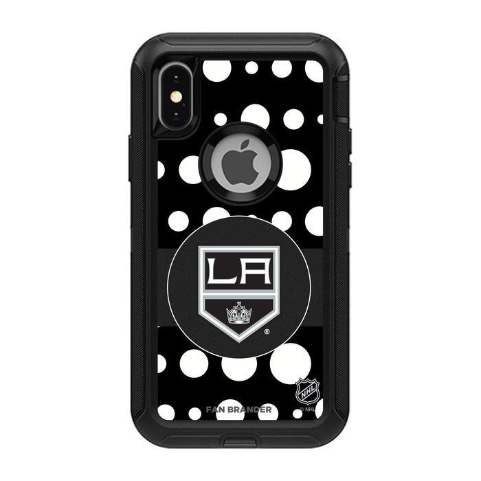 OtterBox Black Phone case with Los Angeles Kings Polka Dots design