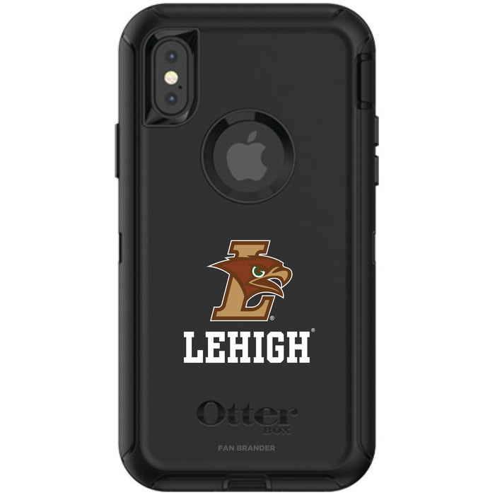 OtterBox Black Phone case with Lehigh Mountain Hawks Primary Logo