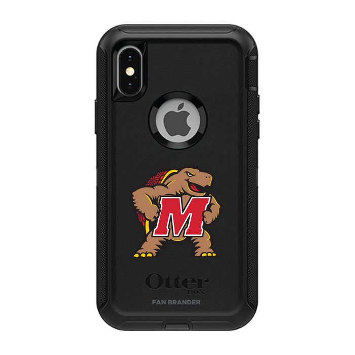OtterBox Black Phone case with Maryland Terrapins Secondary Logo