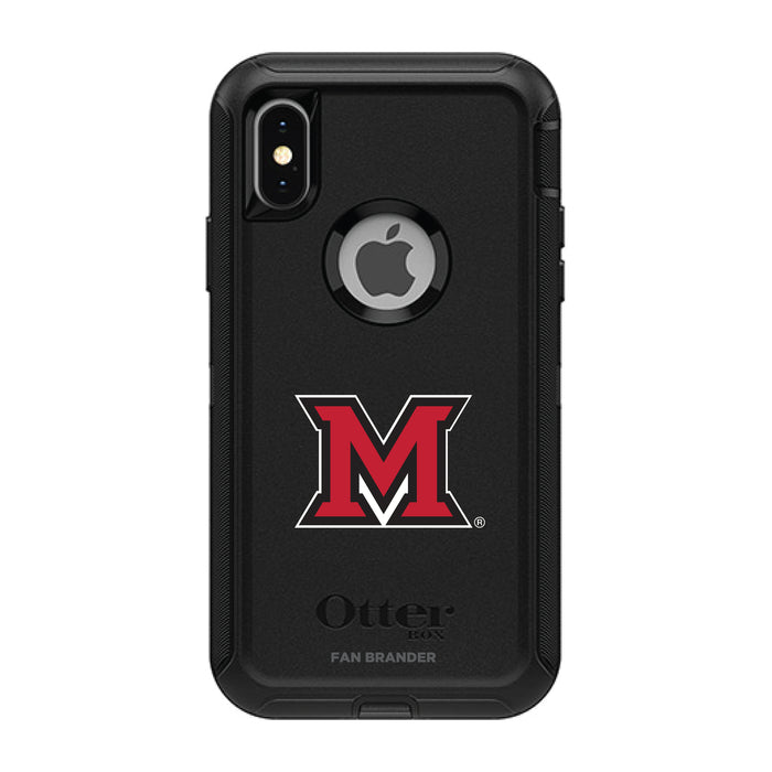 OtterBox Black Phone case with Miami University RedHawks Primary Logo