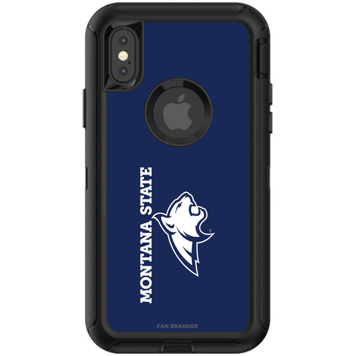 OtterBox Black Phone case with Montana State Bobcats Wordmark Design