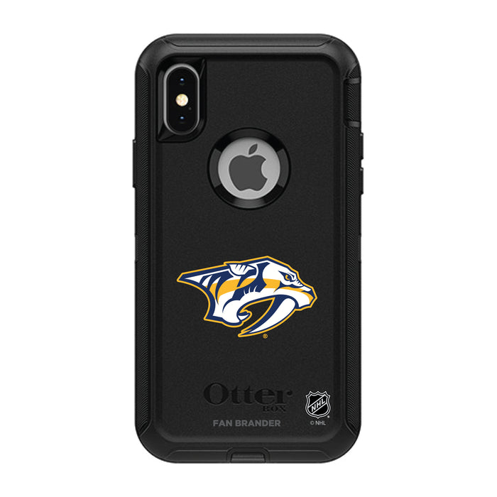 OtterBox Black Phone case with Nashville Predators Primary Logo