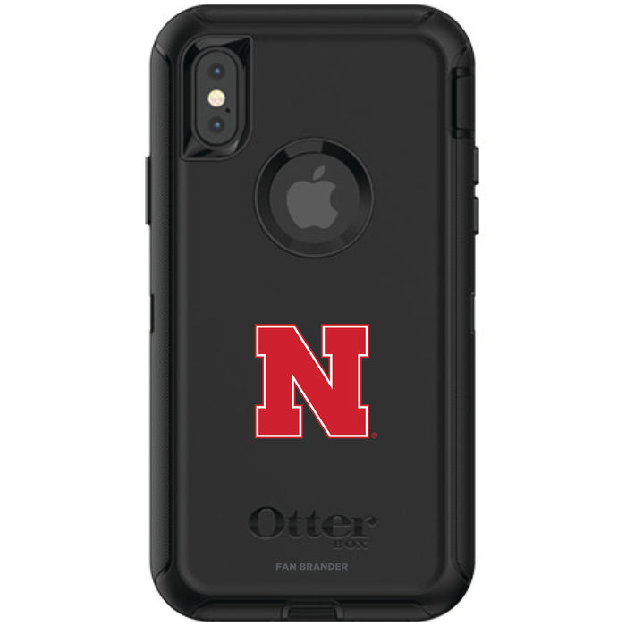 OtterBox Black Phone case with Nebraska Cornhuskers Primary Logo