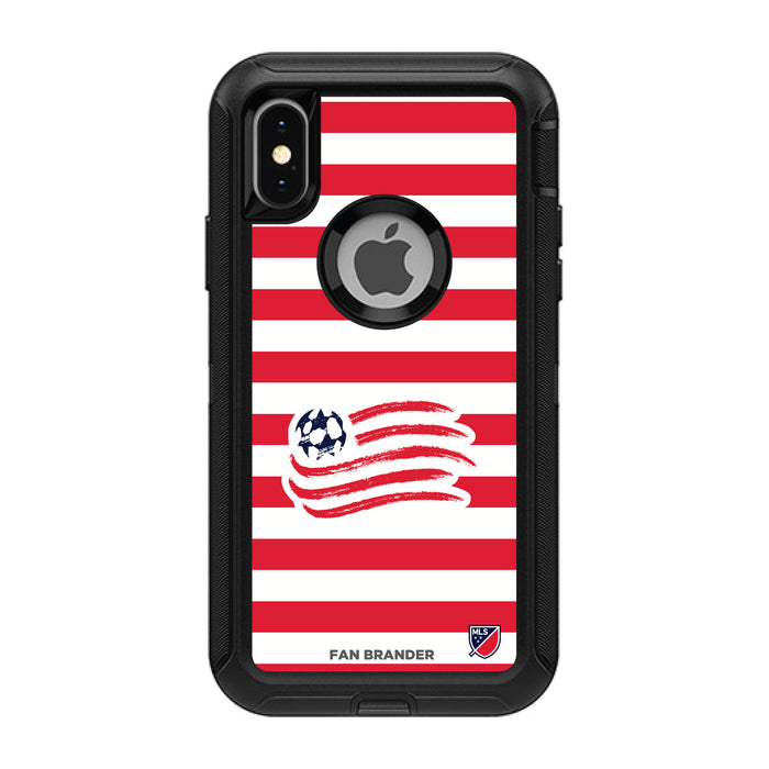 OtterBox Black Phone case with New England Revolution Stripes