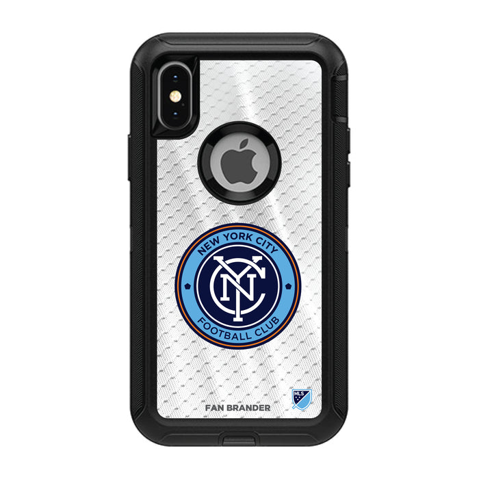 OtterBox Black Phone case with New York City FC Primary Logo on Jersey Design