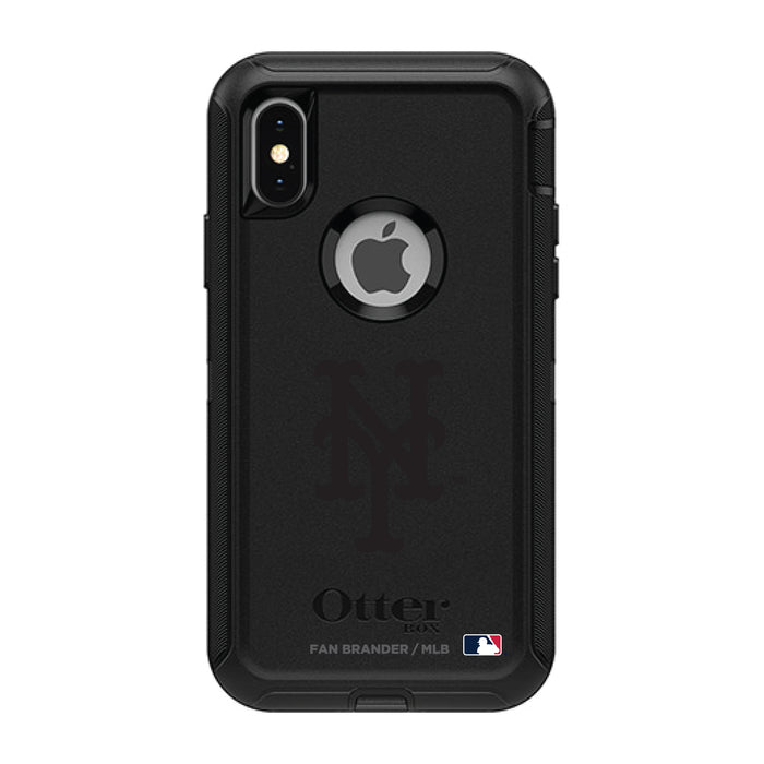 OtterBox Black Phone case with New York Mets Primary Logo in Black