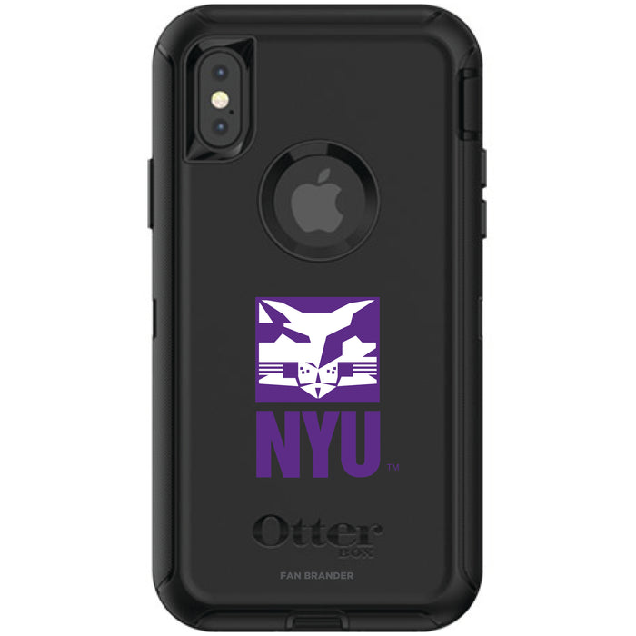 OtterBox Black Phone case with NYU Secondary Logo