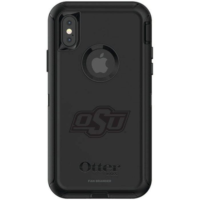 OtterBox Black Phone case with Oklahoma State Cowboys Primary Logo in Black
