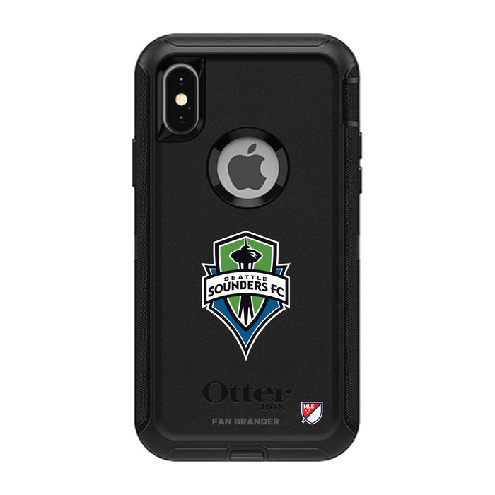 OtterBox Black Phone case with Seatle Sounders Primary Logo