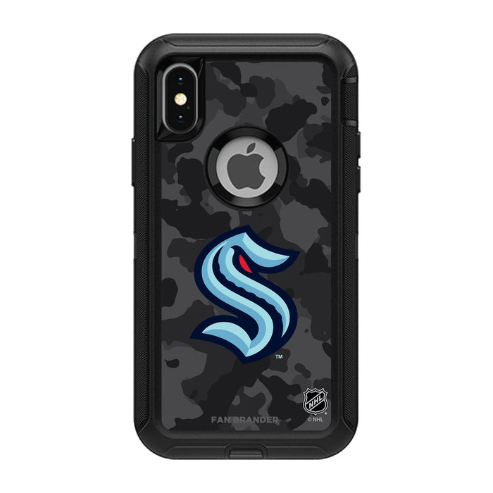 OtterBox Black Phone case with Seattle Kraken Urban Camo design