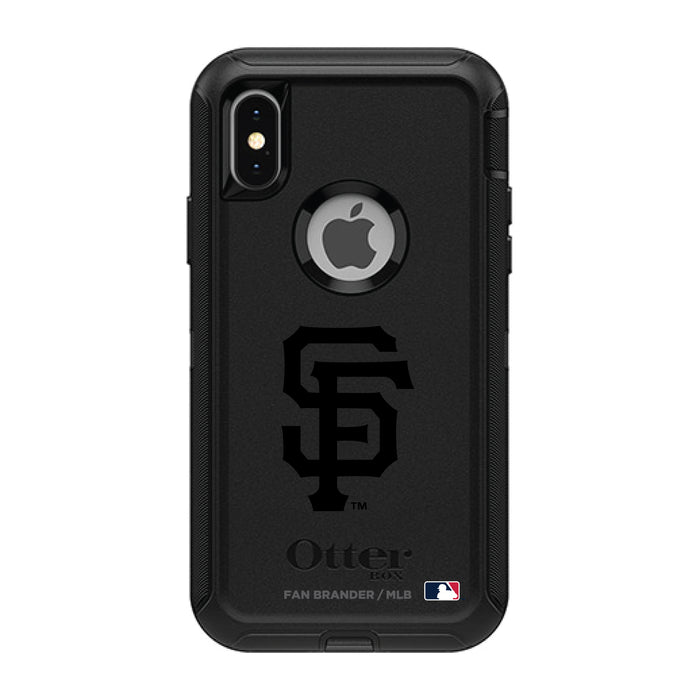 OtterBox Black Phone case with San Francisco Giants Primary Logo in Black