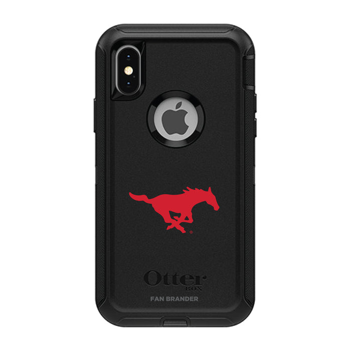 OtterBox Black Phone case with SMU Mustangs Secondary Logo