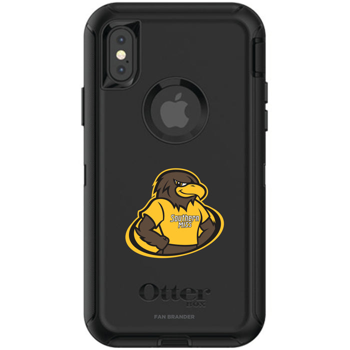 OtterBox Black Phone case with Southern Mississippi Golden Eagles Secondary Logo