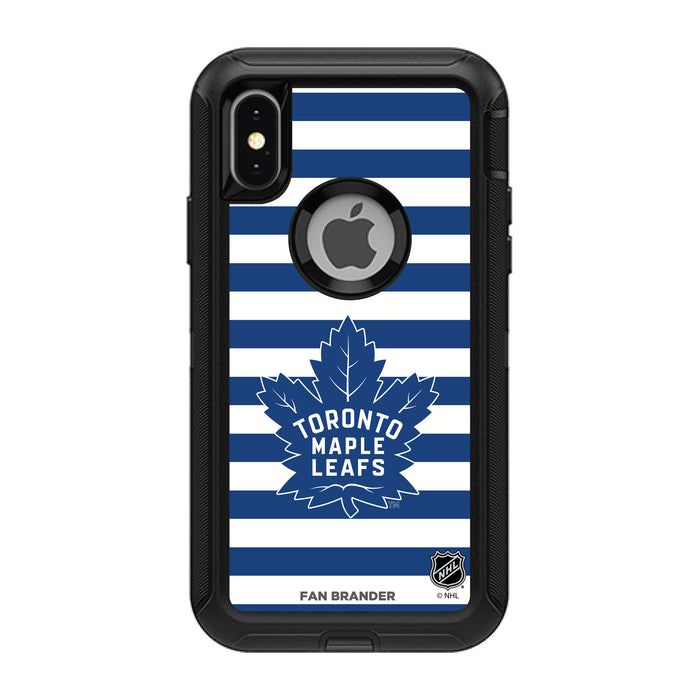 OtterBox Black Phone case with Toronto Maple Leafs Stripes