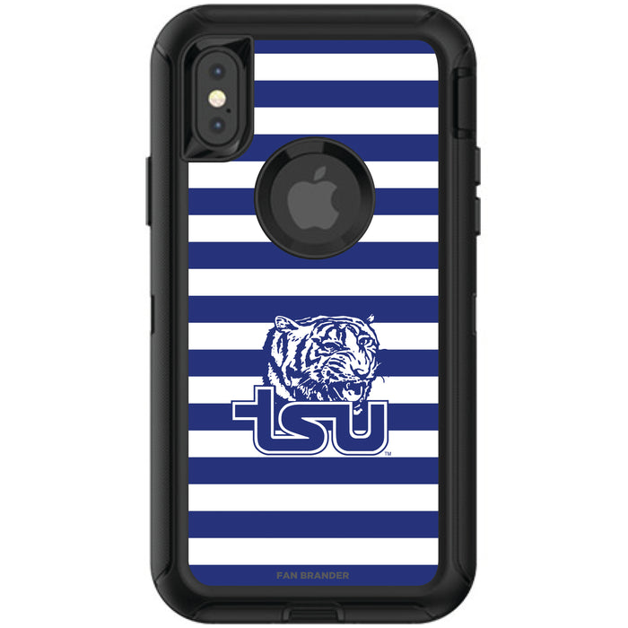 OtterBox Black Phone case with Tennessee State Tigers Tide Primary Logo and Striped Design