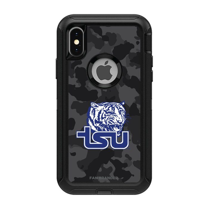 OtterBox Black Phone case with Tennessee State Tigers Urban Camo Background